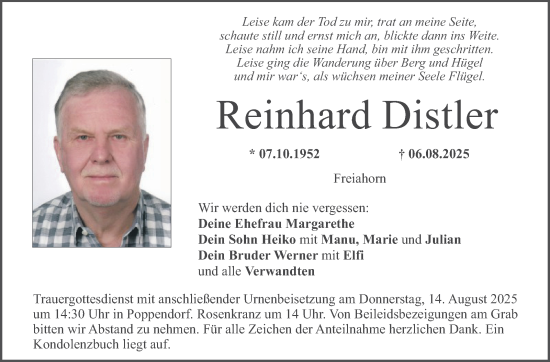 Die Oldtimer Freunde trauern um Reinhard Distler